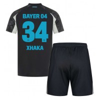 Bayer Leverkusen Granit Xhaka #34 Replica Third Minikit 2024-25 Short Sleeve (+ pants)